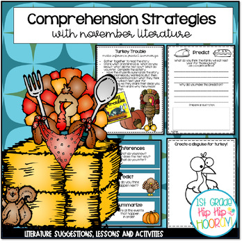 Preview of Teaching Comprehension Strategies with favorite November Literature!