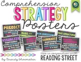 Comprehension Strategy Posters White and Brights