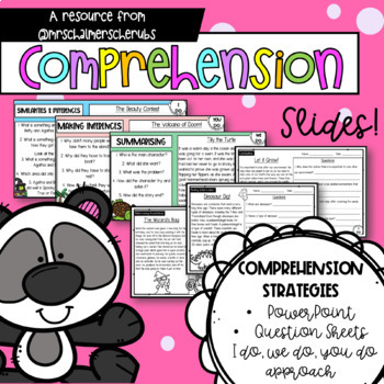 Preview of Comprehension Strategy PowerPoint Slides & Reading Passages  | Guided Reading |