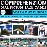 Comprehension Task Cards Bundle | Real Pictures | WH Quest