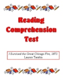 Comprehension Test - I Survived the Great Chicago Fire 187