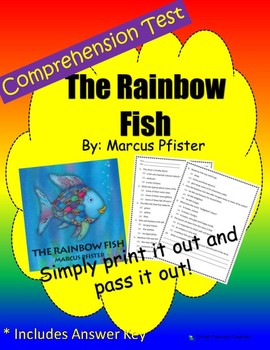 Comprehension Test: Rainbow Fish - First or Second Grade | TpT
