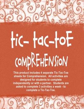 Preview of Comprehension Tic-Tac-Toe Independent Activities