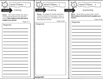 Preview of Comprehension Tri-Fold - Ready Freddy! Second Grade Rules, by Abby Klein