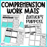 Reading Comprehension Strategies - Work Mats for Author's Purpose