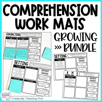 Preview of Reading Comprehension Strategies - Work Mats THE BUNDLE l Distance Learning