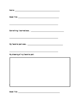 Preview of Comprehension Worksheets for Reading