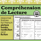 Compréhension de Lecture: FRENCH Reading Response Graphic 