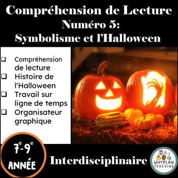 Preview of Compréhension de Lecture, Symbolisme et L'Halloween - Lecture et Devoir