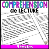 Compréhension de lecture - 9 textes - French Reading Compr