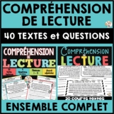 Compréhension de lecture -Ensemble complet-Bundle - French