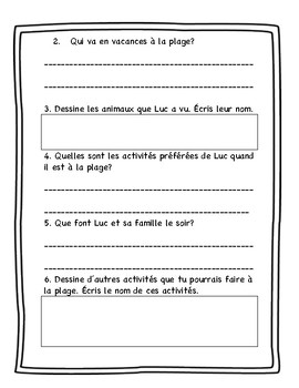 Compréhension de lecture - Juin by coquelicotlit | TPT