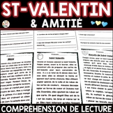 Compréhension de lecture -SAINT-VALENTIN - French Valentine's Day Reading