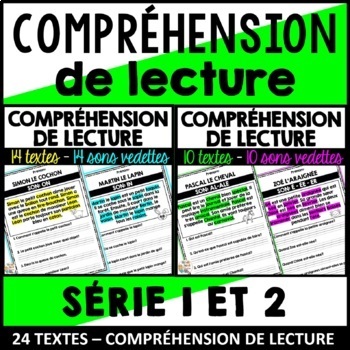 Preview of Compréhension de lecture avec sons/graphèmes French Sounds Reading Comprehension