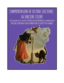 Preview of French Reading Comprehension Activity (fiction) (5e-8e)