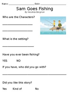 Comprehension story - Fishing by Neoshea Goering