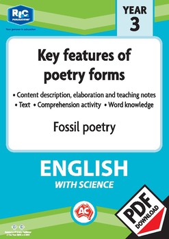 Preview of Comprehension text – Fossil poetry – Year 3