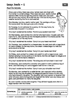 Comprehension text – Lazy Jack – Year 3 by RIC Publications | TPT