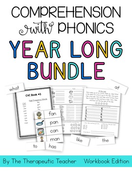 Preview of Comprehension with Phonics YEAR LONG BUNDLE (WORKBOOK EDITION)