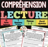 French Reading Comprehension Worksheets - Compréhension de