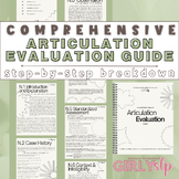 Comprehensive Articulation Evaluation Guide, SLP Clinical 
