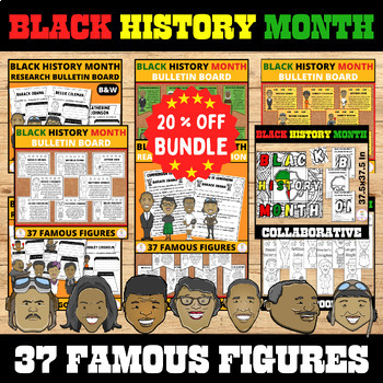 Preview of Comprehensive Black History Month Educational Bundle