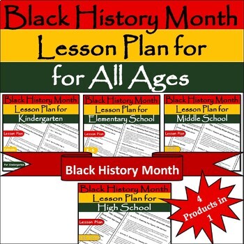 Preview of Black History Month Lesson Plan Bundle for All Ages:Empower,Educate/February BHM