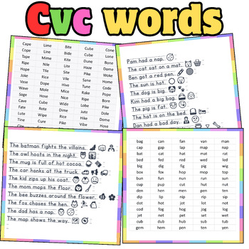 Comprehensive CVC Words List Sheet: Unlocking Early Literacy Success