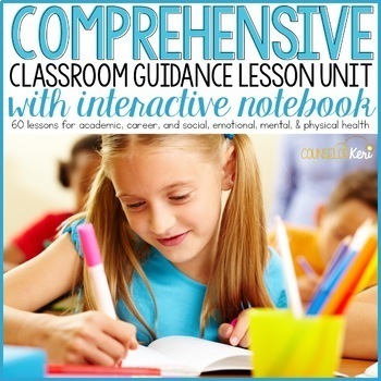 Preview of Year Long Classroom Guidance Lesson School Counseling Curriculum