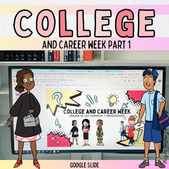 Preview of Comprehensive College and Career Exploration Activities: Google Slides, Pennants