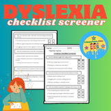 Comprehensive Dyslexia Screening Checklist | Support Stude