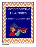 Comprehensive ELA Notes