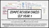 Comprehensive Exam Review Cards- SLP Year 1