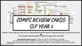 Comprehensive Exam Review Cards- SLP Year 2