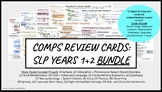 Comprehensive Exam Review Cards- SLP Years 1 + 2 BUNDLE