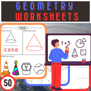 Preview of Comprehensive Geometry Worksheets Collection: From Angles to Volumes!