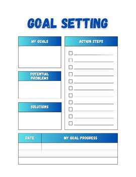 Preview of Comprehensive Goal Setting Template for Educators | Achieve Success