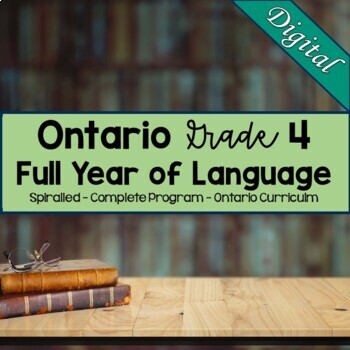 Preview of Comprehensive Grade 4 Language and Literacy Bundle