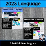 Comprehensive Grade 5 and 6 Language Bundle (2023 Curriculum)
