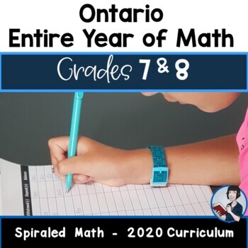 Preview of Comprehensive Grade 7/8 Year of Math (Ontario Math 2020 Bundle)