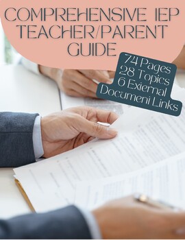 Preview of Comprehensive IEP Teacher/Parent Guidebook | From SST to IEP | Special Education