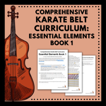Preview of Comprehensive Karate Belt Curriculum: Essential Elements Book 1