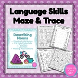 Comprehensive Language Skills Maze & Trace for Speech Ther