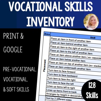 Preview of Comprehensive List of Vocational Skills- Skill Checklist Evaluation Assessment