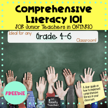 Preview of Comprehensive Literacy 101 Ebook