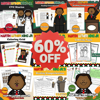 Preview of Comprehensive Martin Luther King Jr. Day Bundle - 74 Engaging Activities