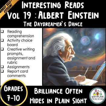 Preview of Middle-School Reading Comprehension Resource │Einstein's Early Life