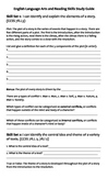 End of Year Middle School ELA Test Prep Study Guide- CCSS/