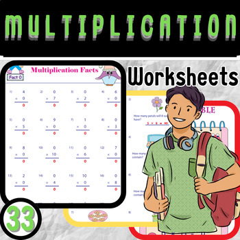 Preview of Comprehensive Multiplication Worksheets Collection