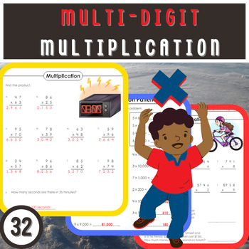 Preview of Comprehensive Multiplication Worksheets: From 2-Digit to Decimal Multiplication!